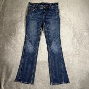 Vintage Allen B By Schwartz Denim Jeans Women's 4 Bootcut Acid Wash Y2K